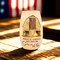Stony Creek 5.25 In Independence Day Pre-Lit Sm Vase Patriotic Lighted Glass Accent , July 4Th Flag